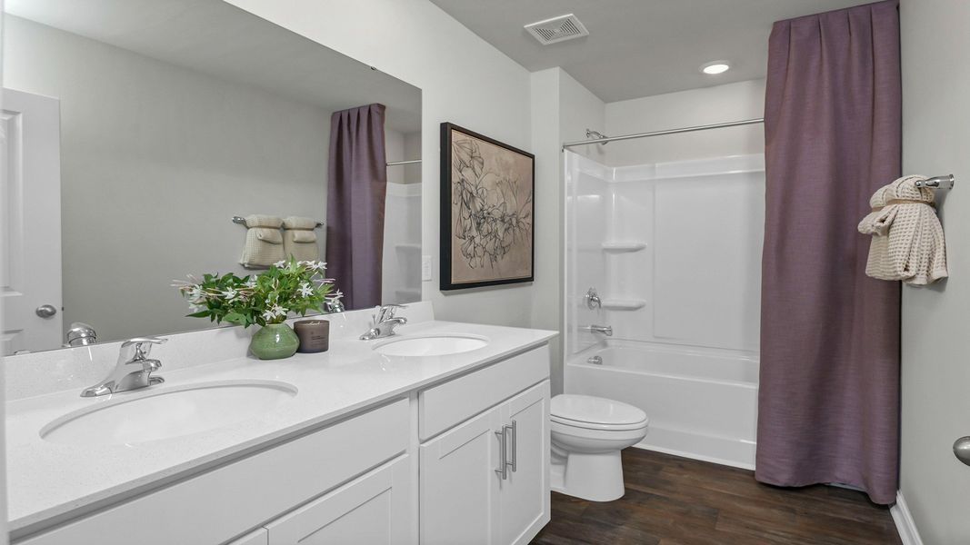 Furnished interior in a model home at Ferry Grove in Lexington (Image 40).