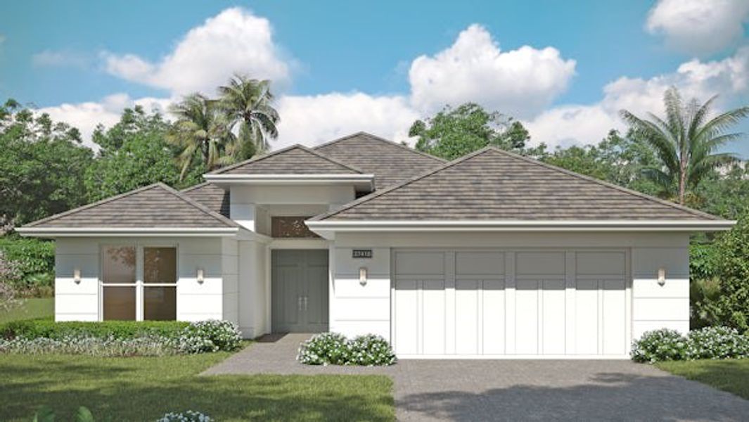 Front exterior of a home in the Lucaya Pointe community, located in Vero Beach, FL (Image 30).