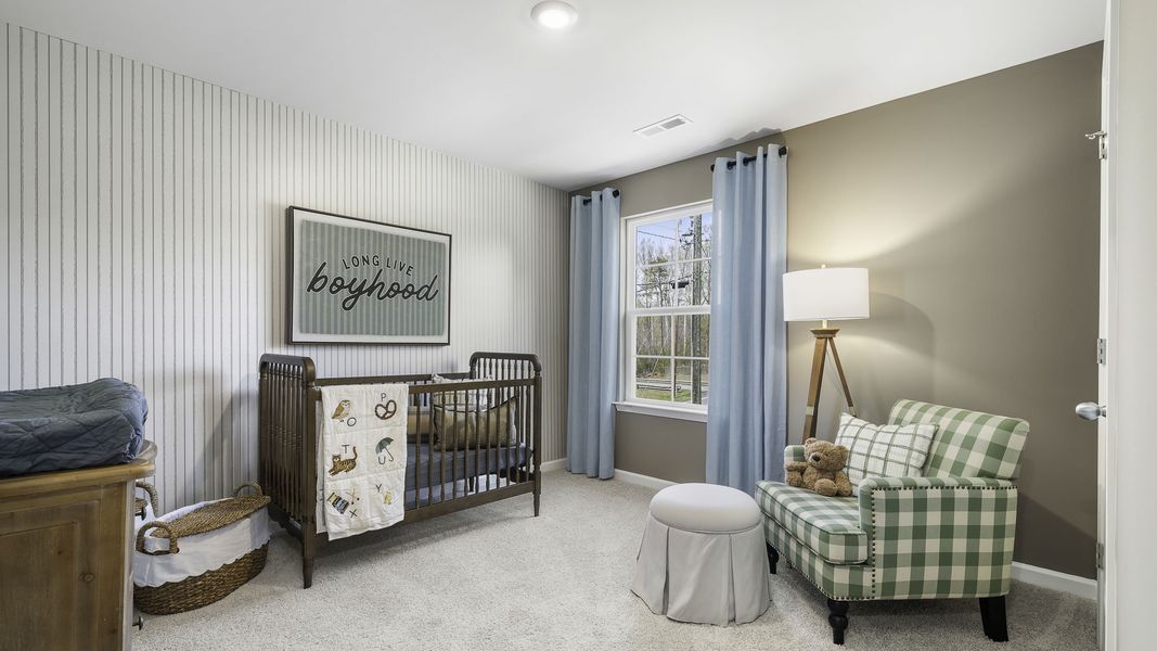 Furnished interior in a model home at Greystone North in Stoneville (Image 18). Furnished interior in a model home at Greystone North in Stoneville (Image 18).