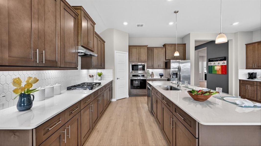Furnished interior in a model home at Lakeview Pointe in Grand Prairie (Image 21).