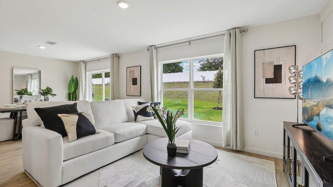 Furnished interior in a model home at Boulevard Oaks in Lady Lake (Image 7). Furnished interior in a model home at Boulevard Oaks in Lady Lake (Image 7).