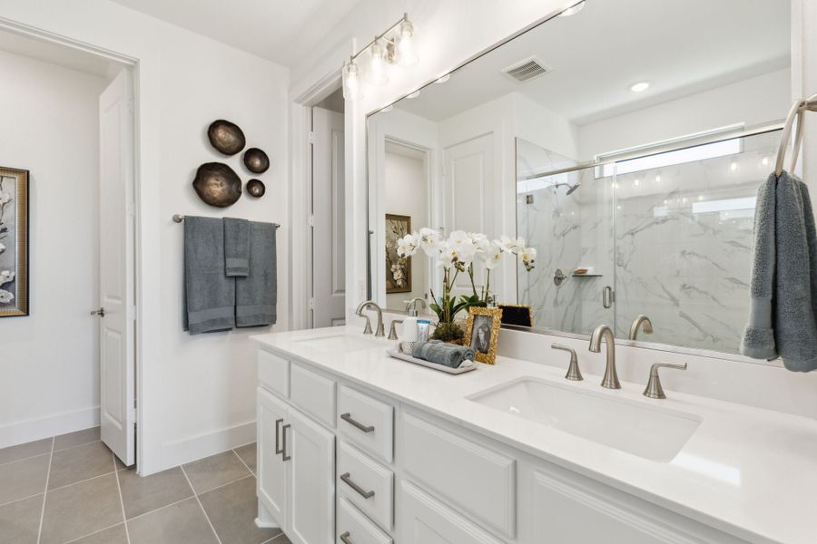 Furnished interior in a model home at Painted Tree Woodland West in McKinney (Image 57). Furnished interior in a model home at Painted Tree Woodland West in McKinney (Image 57).
