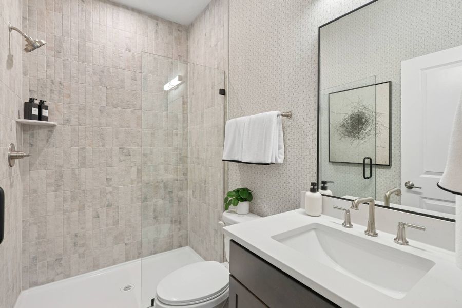 Furnished interior in a model home at Twinleaf Townes in Chapel Hill (Image 35). Furnished interior in a model home at Twinleaf Townes in Chapel Hill (Image 35).