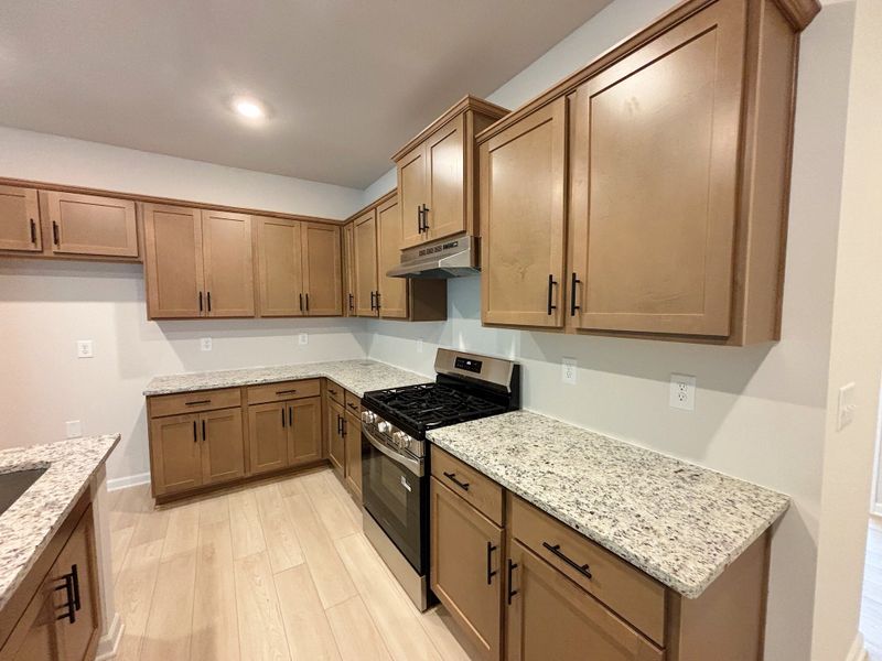 Furnished interior in a model home at Magnolia Trace in Flowery Branch (Image 2).