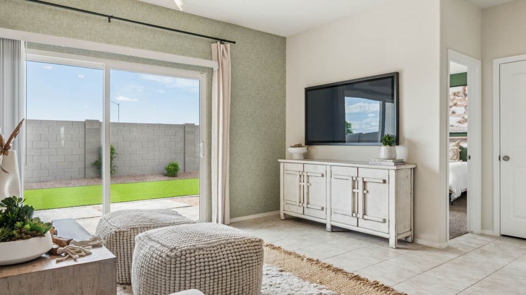 Furnished interior in a model home at Heartland Ranch in Coolidge (Image 54). Furnished interior in a model home at Heartland Ranch in Coolidge (Image 54).