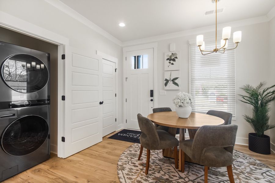 Furnished interior in a model home at Hawthorne Summit in Greenville (Image 24).