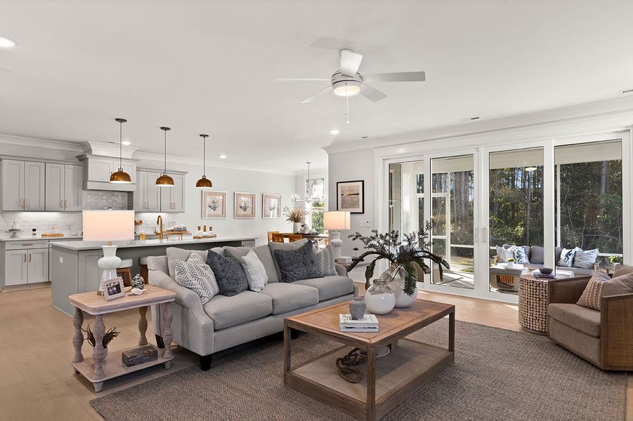 Furnished interior in a model home at The Collection - Knightdale in Knightdale (Image 8).