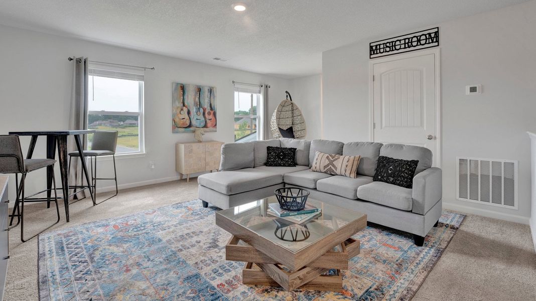 Furnished interior in a model home at Riverwood Gardens in Oakland (Image 41).