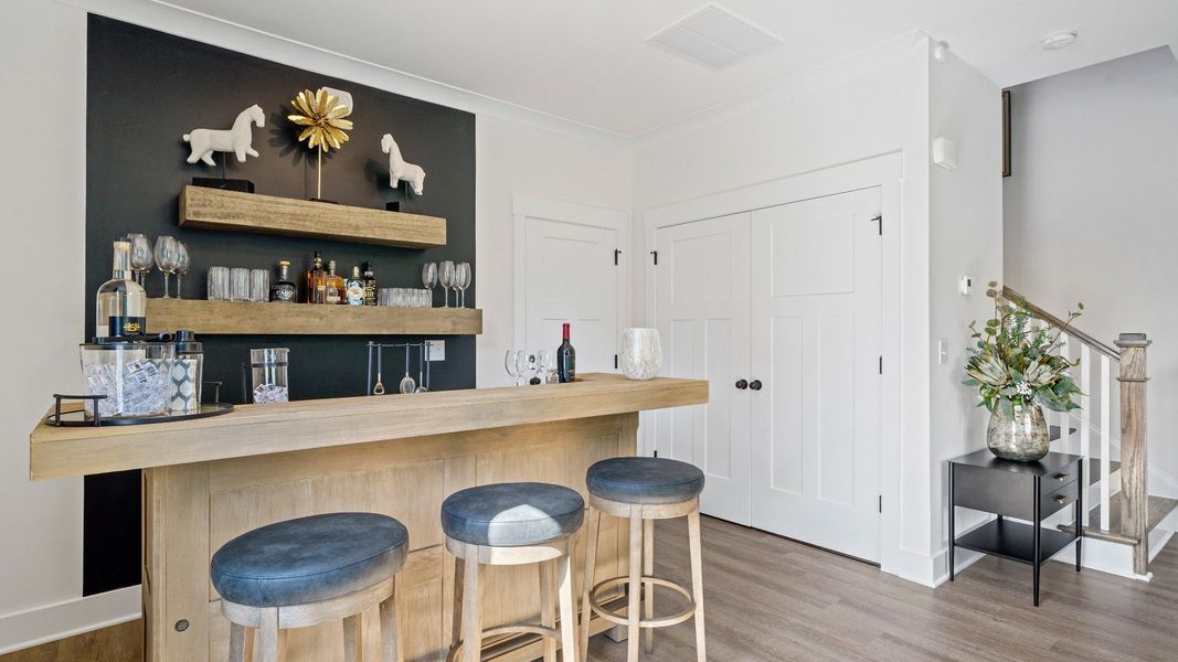 Furnished interior in a model home at Montgomery Chase in Greenville (Image 6).
