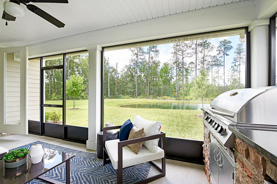 Furnished interior in a model home at Elm Ridge in St. Augustine (Image 7). Furnished interior in a model home at Elm Ridge in St. Augustine (Image 7).