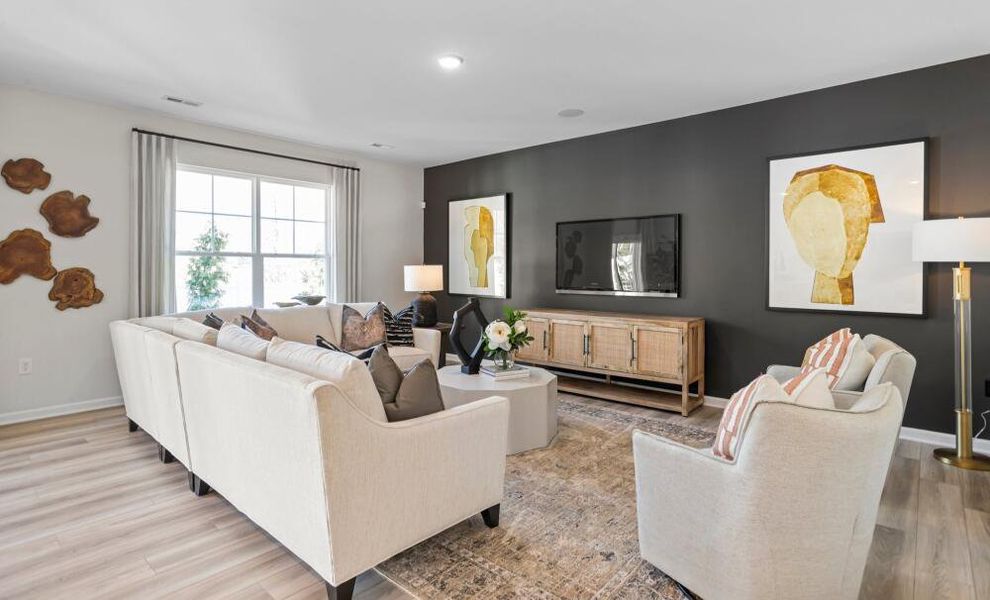 Furnished interior in a model home at Chandler Ridge in McLeansville (Image 5).