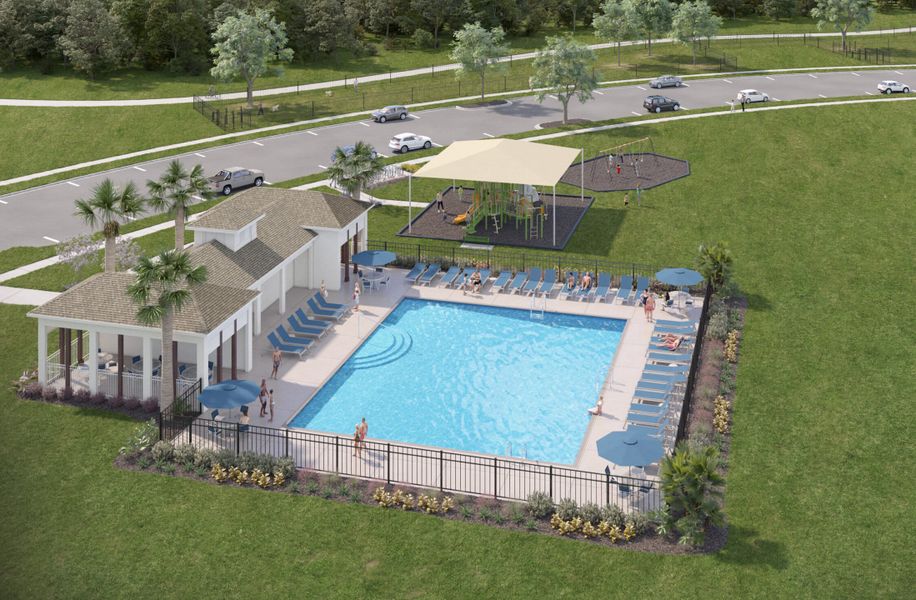 Planned Resort Style Pool, Cabana & Tot Lot coming soon to Brack Ranch in St. Cloud.