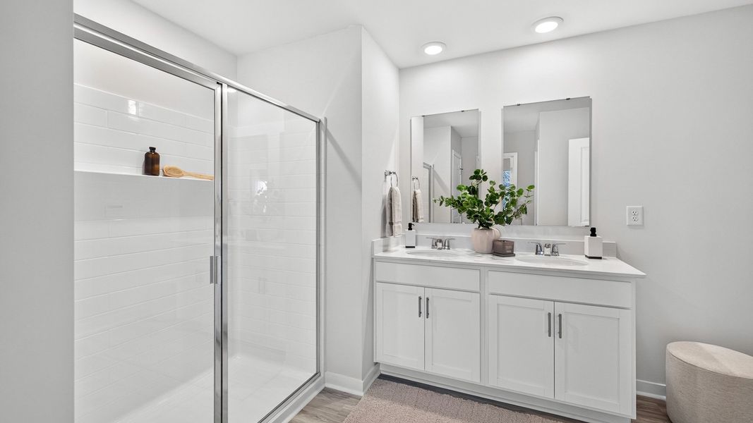 Furnished interior in a model home at Twinleaf Meadows in Monroe (Image 24).