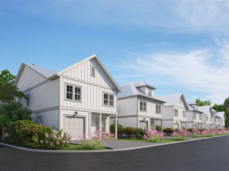 Front exterior of a home in the Nautilus Pointe community, located in Inlet Beach, FL (Image 16).