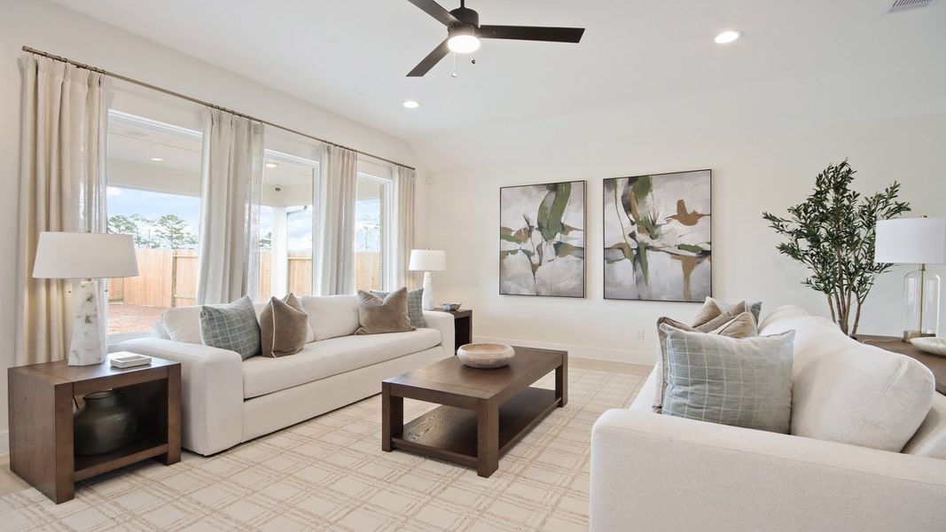 Furnished interior in a model home at Mill Creek Estates in Magnolia (Image 8). Furnished interior in a model home at Mill Creek Estates in Magnolia (Image 8).