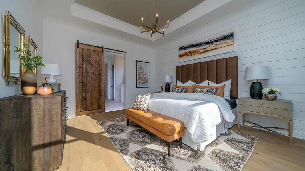 Furnished interior in a model home at Wade Farm in McDonough (Image 3).