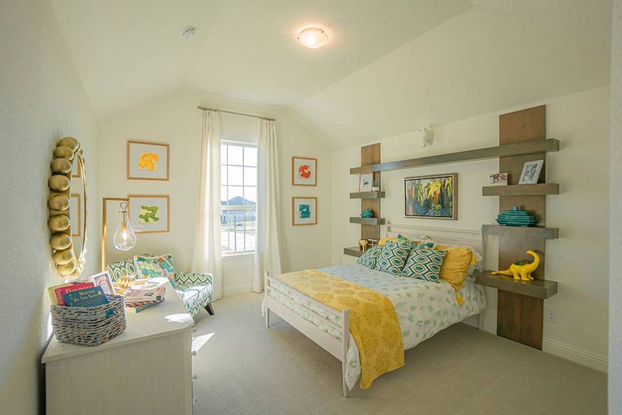 Furnished interior in a model home at Woodcreek in Fate (Image 23).