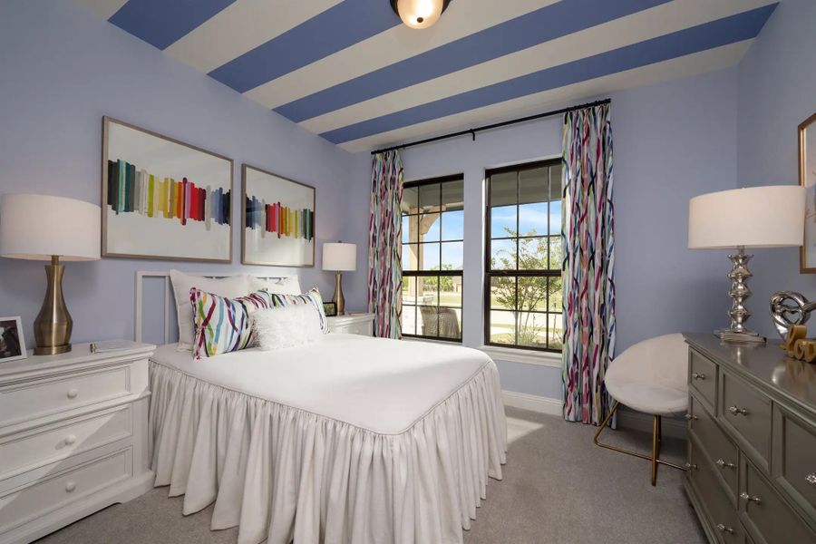 Furnished interior in a model home at Chaparral Park 60' in Oak Point (Image 25). Furnished interior in a model home at Chaparral Park 60' in Oak Point (Image 25).