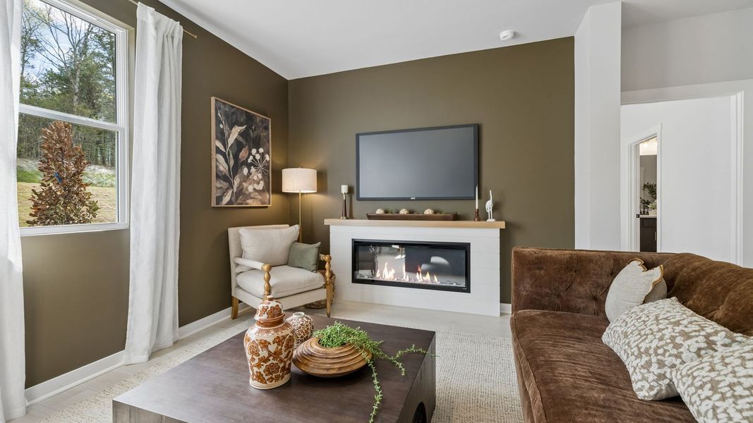 Furnished interior in a model home at Reserve at Hickory Ridge in Columbia (Image 37).