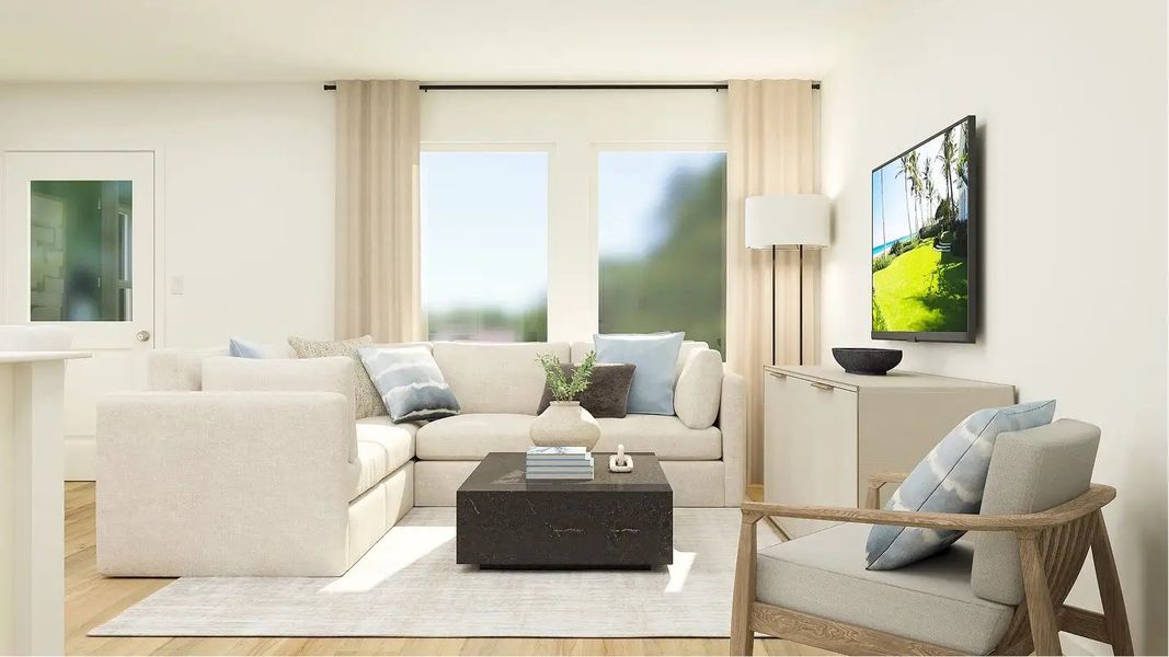 Furnished interior in a model home at Brentwood: Ascent in Davenport (Image 5). Furnished interior in a model home at Brentwood: Ascent in Davenport (Image 5).