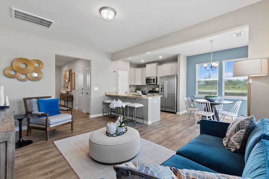 Enjoy this Thoughtfully Designed Floorplan at Liberty Ridge Townhomes