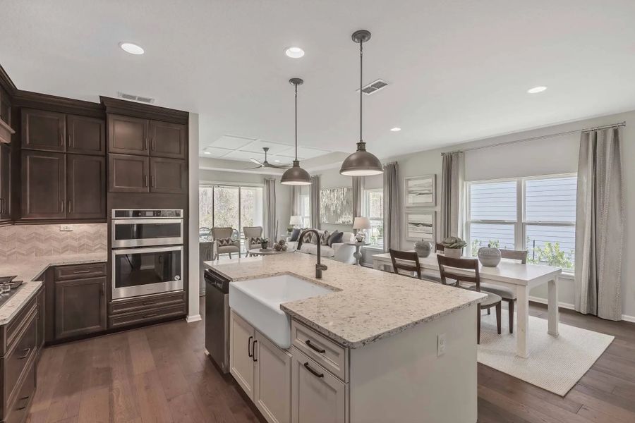 Furnished interior in a model home at Wilford Preserve 50' in Orange Park (Image 17).