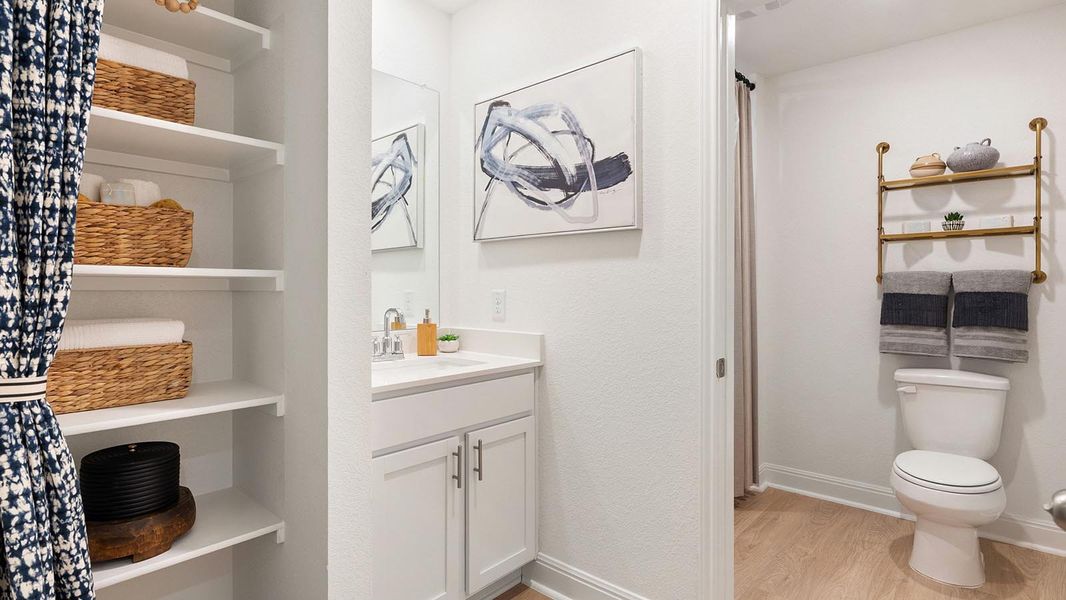 Furnished interior in a model home at Riverview in Georgetown (Image 35).