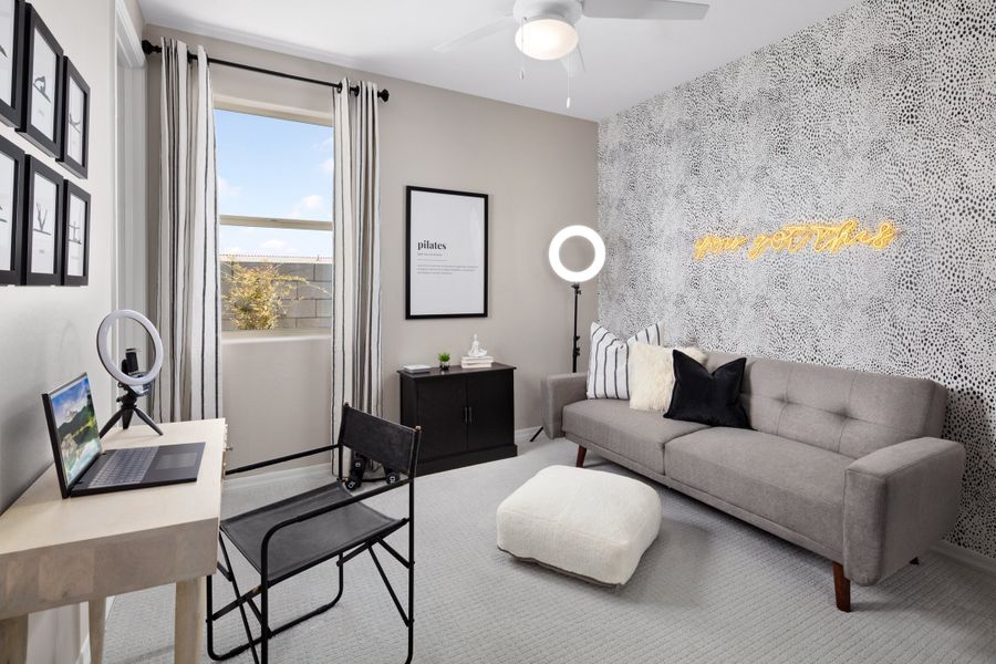 Furnished interior in a model home at Tirreno at IronWing in Litchfield Park (Image 12).