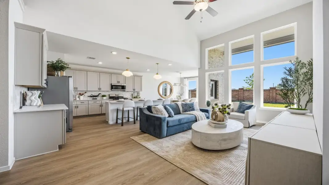 Furnished interior in a model home at Lago Mar 60' Homesites in Texas City (Image 6).
