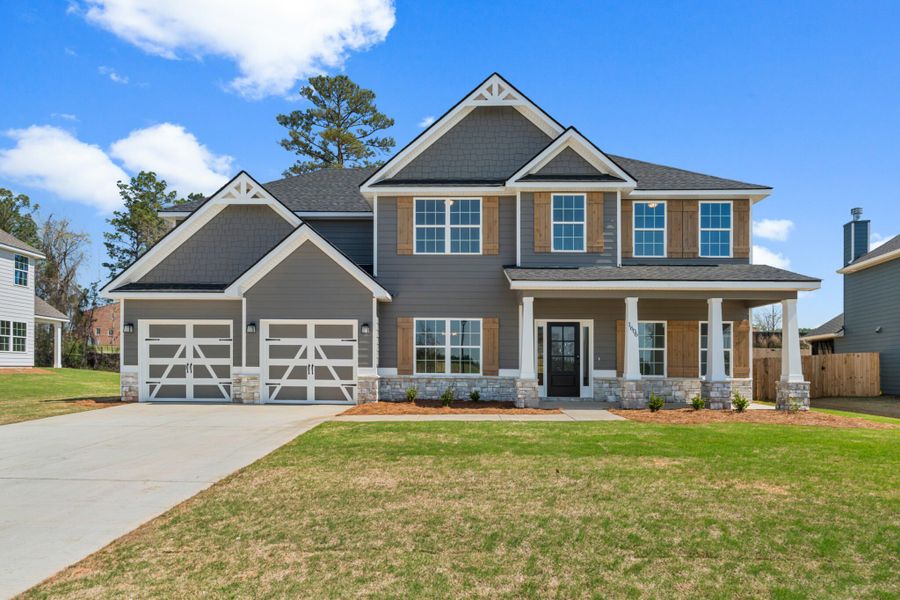 Front exterior of a home in the Juliette Crossing community, located in Forsyth, GA (Image 22).
