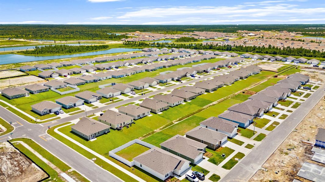 Aerial view of the Liberty community in Panama City, FL, showing layout and nearby surroundings (Image 14).