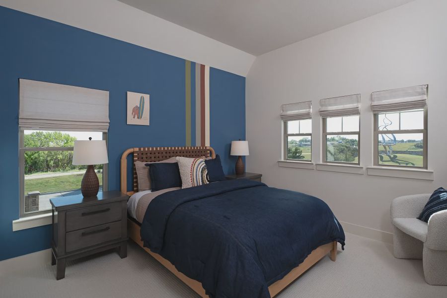 Furnished interior in a model home at Inspiration in Wylie (Image 15).