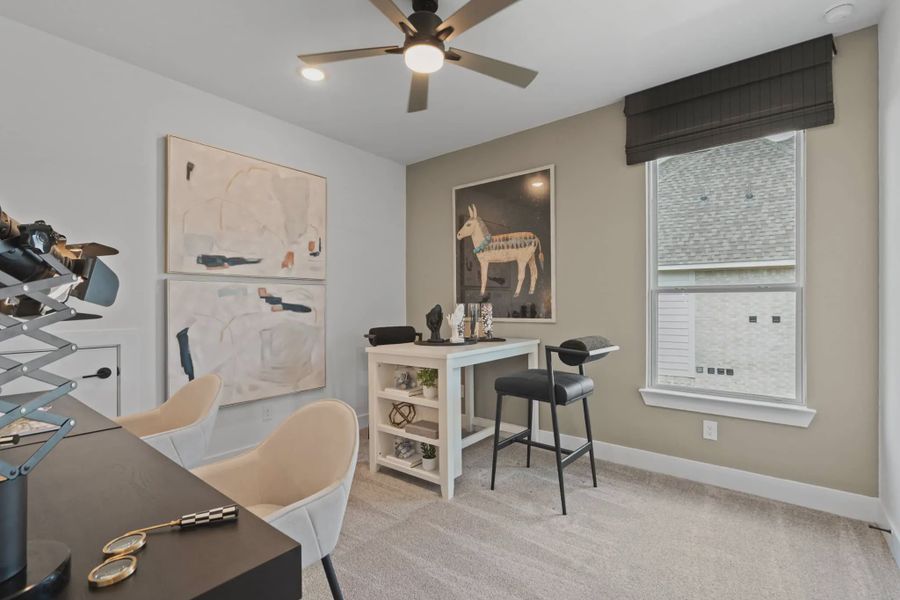 Furnished interior in a model home at Briarley in Montgomery (Image 13). Furnished interior in a model home at Briarley in Montgomery (Image 13).