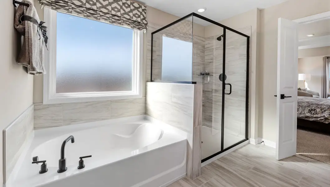 Furnished interior in a model home at Adams Glen in Greenville (Image 26).