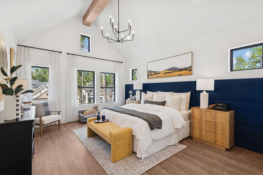 Furnished interior in a model home at Two Step Farm 35' in Montgomery (Image 7).