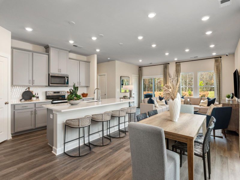 Kitchen in an Opal at a Meritage Homes community in Charlotte, NC.