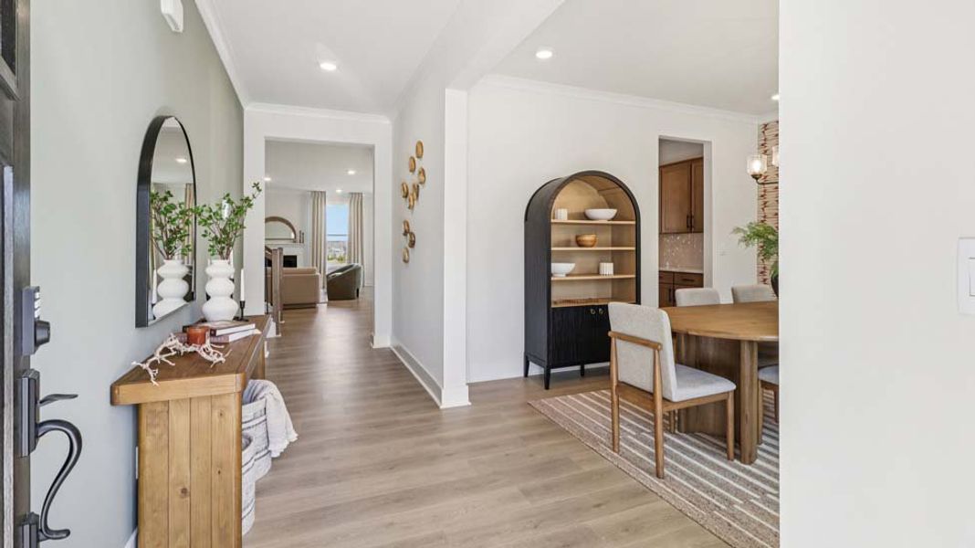 Furnished interior in a model home at Laurelbrook in Sherrills Ford (Image 29).