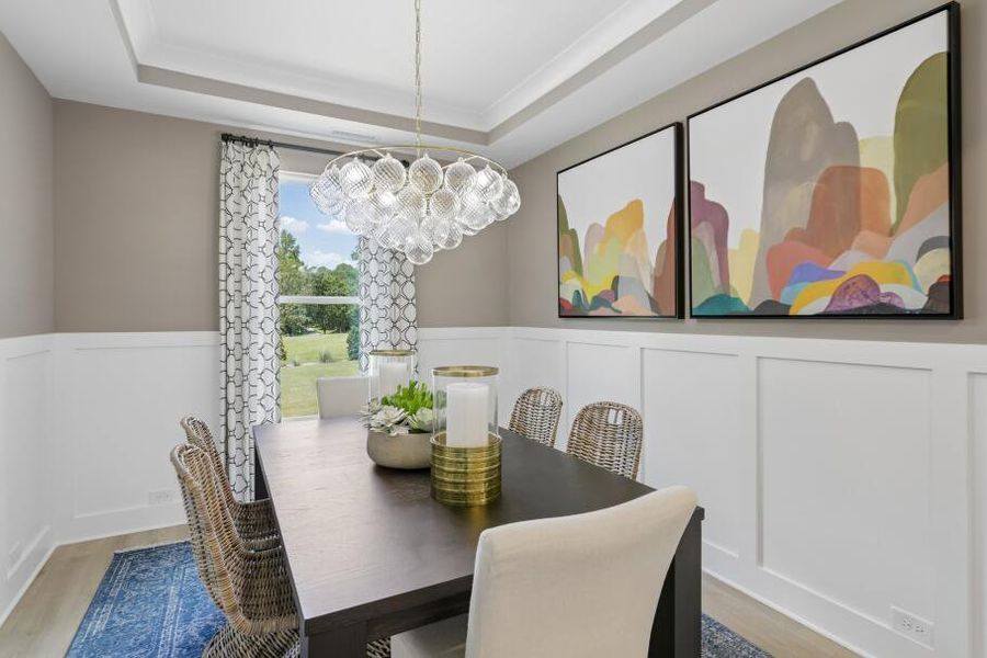 Furnished interior in a model home at The Grove at Bratton Park in York (Image 30). Furnished interior in a model home at The Grove at Bratton Park in York (Image 30).
