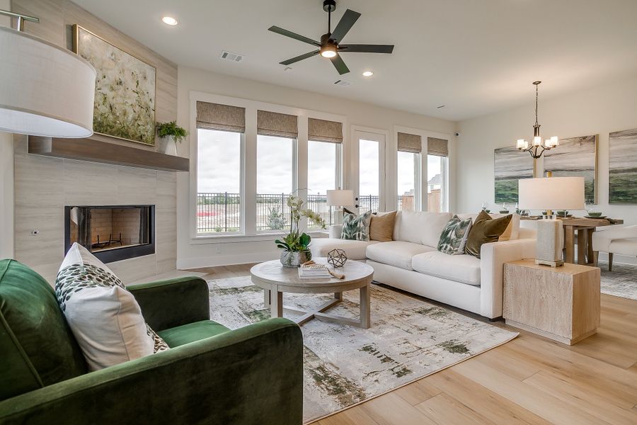 Furnished interior in a model home at Bridgewater in Midlothian (Image 7).