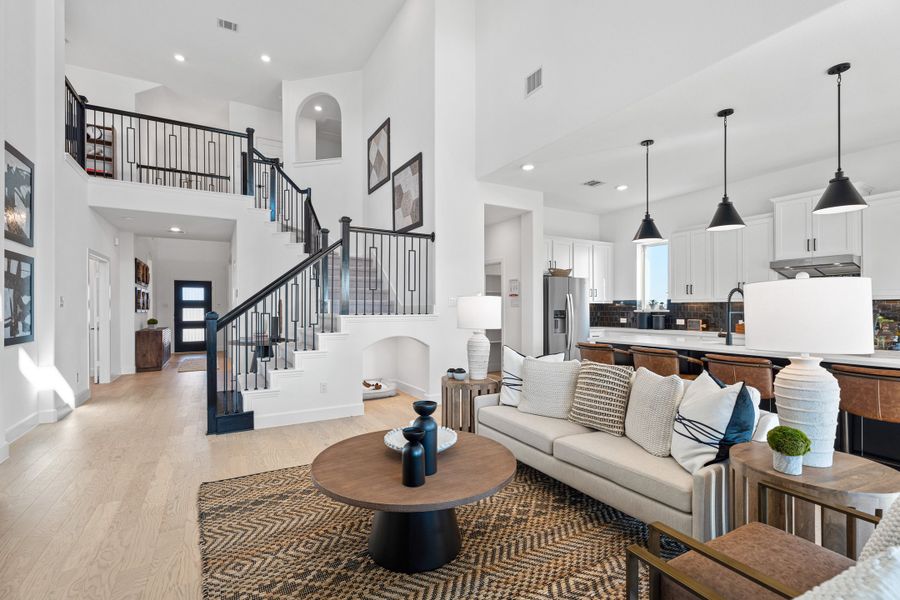 Furnished interior in a model home at Woodcreek in Fate (Image 15).