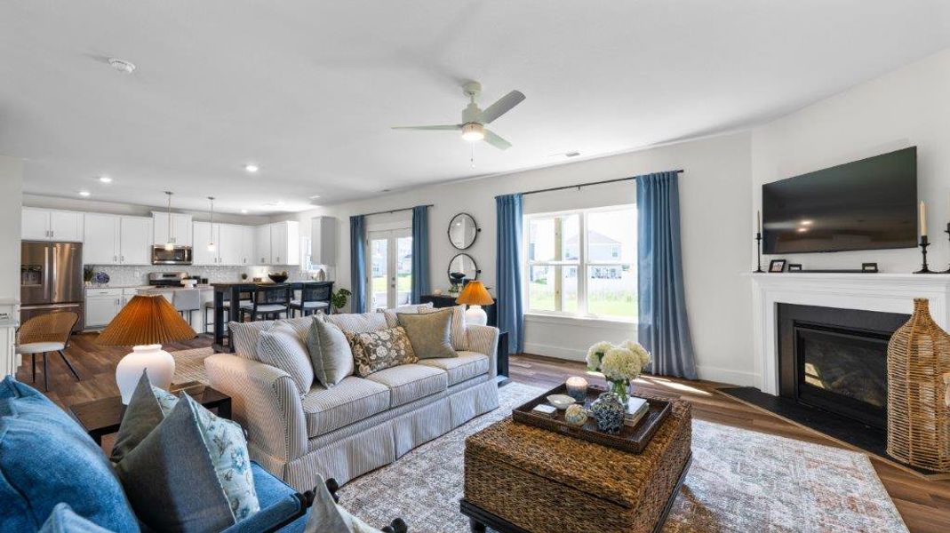Furnished interior in a model home at Harbor Crest in Ooltewah (Image 14).