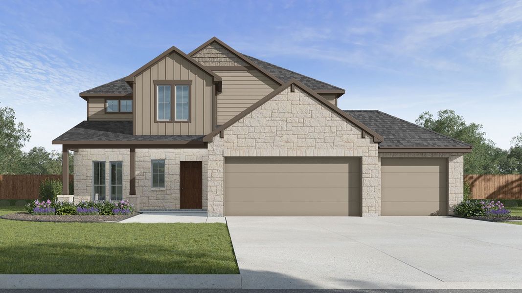 Front exterior of a home in the The Woods community, located in Lumberton, TX (Image 3). Front exterior of a home in the The Woods community, located in Lumberton, TX (Image 3).