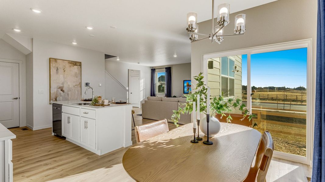 Furnished interior in a model home at Prairie Song in Windsor (Image 9). Furnished interior in a model home at Prairie Song in Windsor (Image 9).