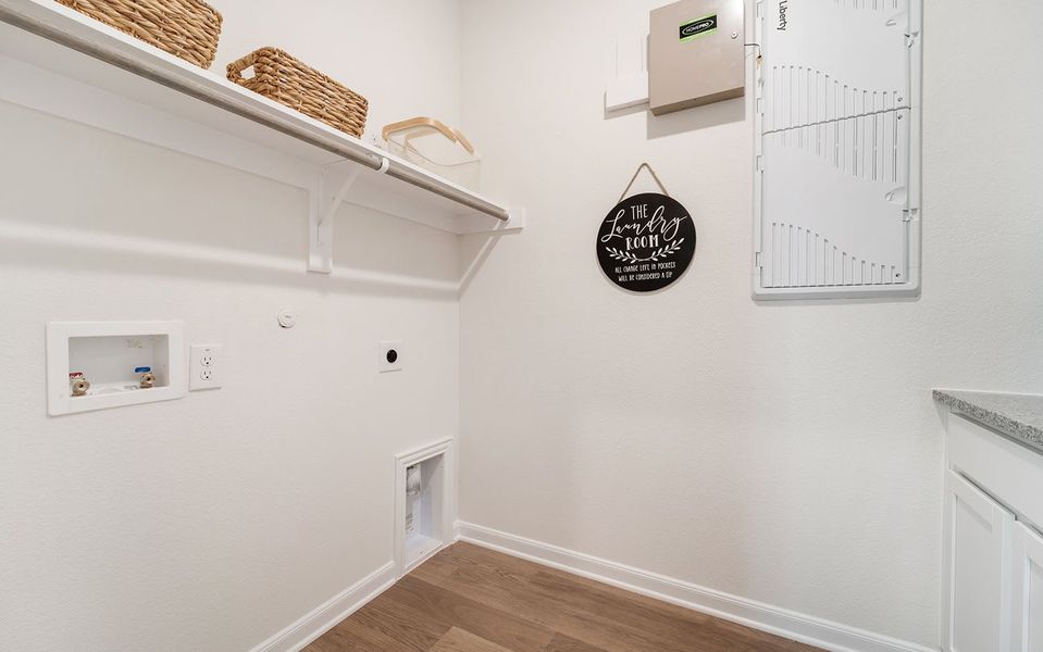 Furnished interior in a model home at Westridge in McKinney (Image 45).