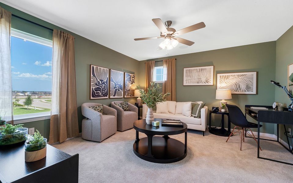 Furnished interior in a model home at Westridge in McKinney (Image 37).