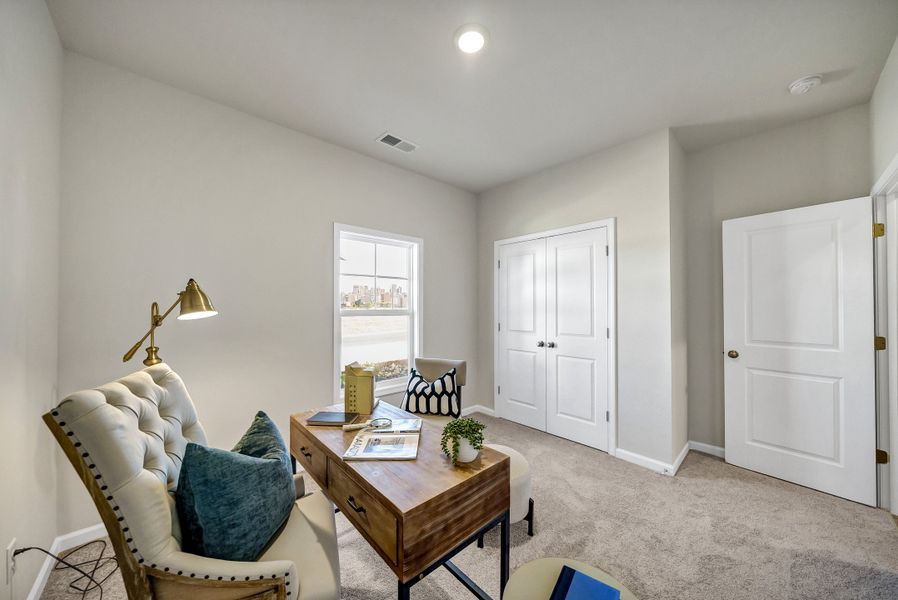 Furnished interior in a model home at Portrait Hills in Aiken (Image 51).