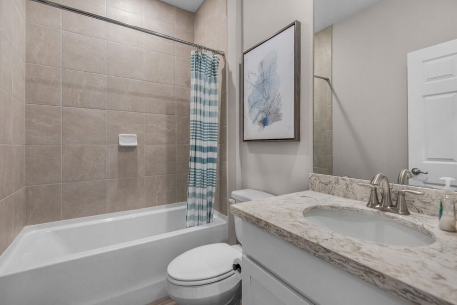 Furnished interior in a model home at Navarre in Navarre (Image 17). Furnished interior in a model home at Navarre in Navarre (Image 17).