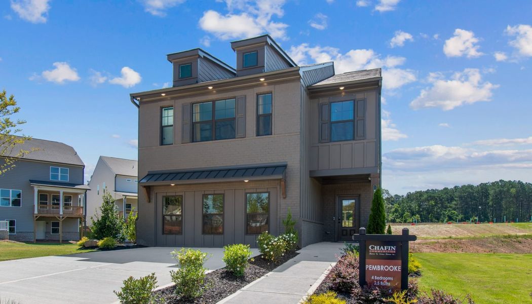 Front exterior of a home in the Kentmere community, located in Auburn, GA (Image 18).