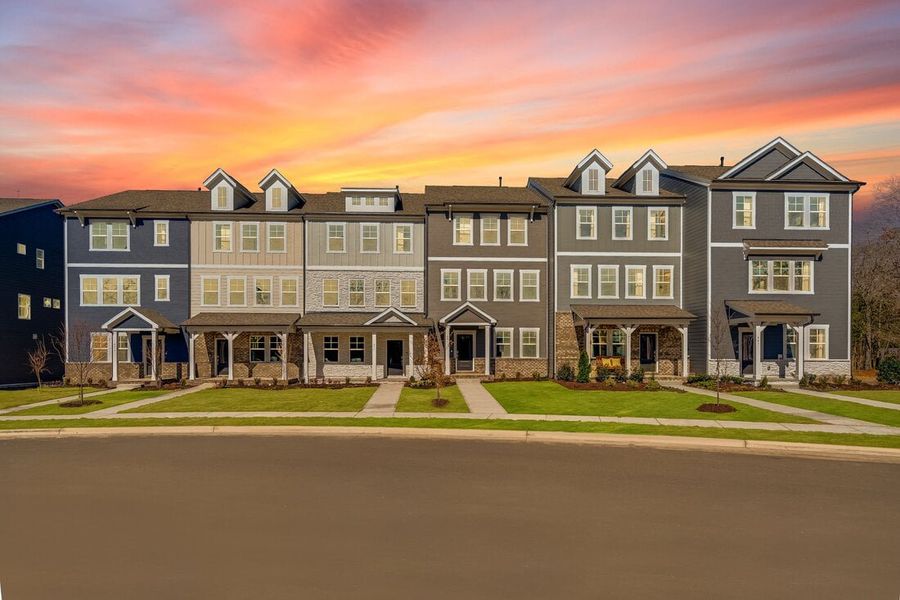 Front exterior of a home in the Silverstone community, located in Knightdale, NC (Image 2).