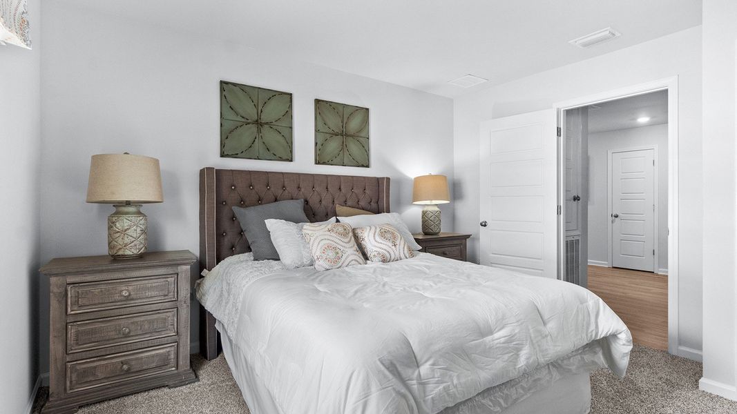Furnished interior in a model home at Wesley Park in Crawfordville (Image 11).